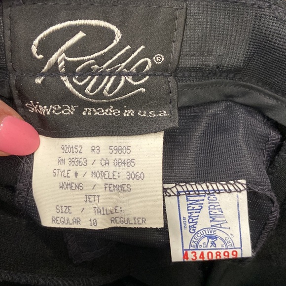 - Vintage Roffe High Waisted Ski Pants size 4/6 - Picture 3 of 6